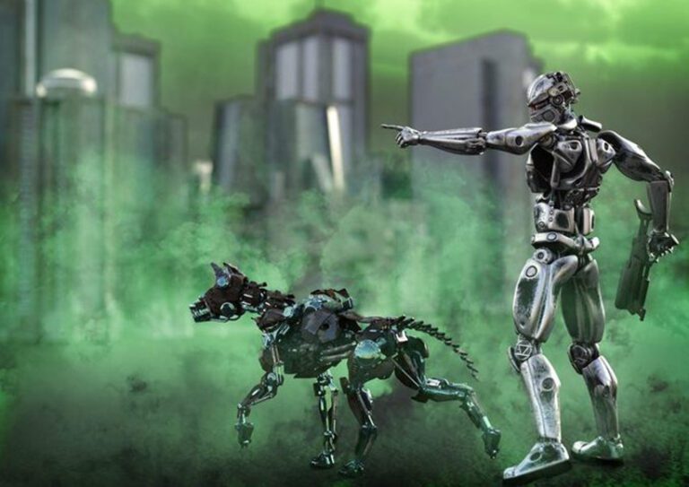 robot dog sent to attack by robot human