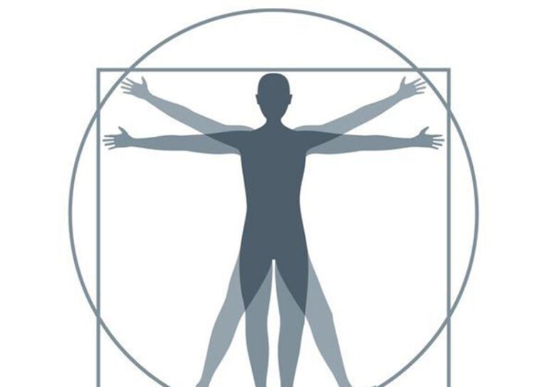 simple vitruvian man